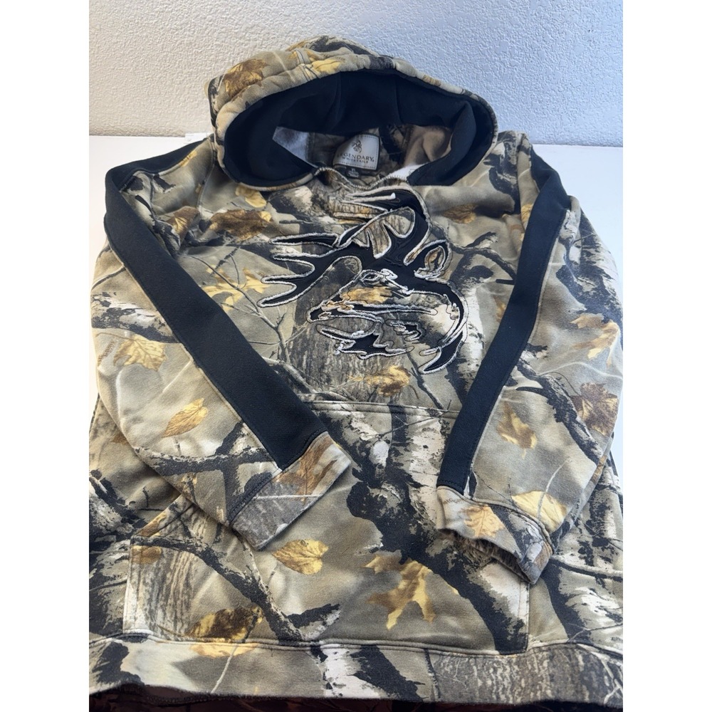 Legendary Whitetails Camo Hoodie XL Fleece Deer Logo Hunting Pullover 6264